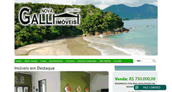 Desktop Screenshot of novagalliimoveis.com.br